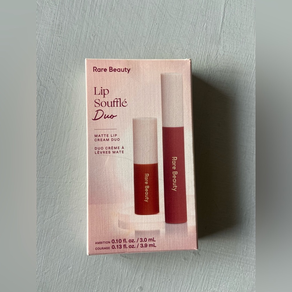 NIB RARE BEAUTY BY SELENA GOMEZ MATTE LIP SOUFFLE DUO Limited Edition